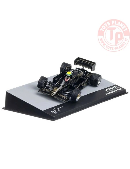 1/43 LOTUS F1 97T RENAULT TURBO TEAM LOTUS N 12 WINNER PORTUGAL GP 1985 AYRTON SENNA ED24485 MODELLI EDICOLA