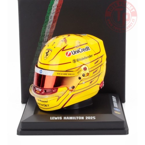 1/5 BELL CASCO HELMET F1 LEWIS HAMILTON TEAM FERRARI HP N 44 SEASON 2025 LSHEL008 CASCHI PILOTI 1/5