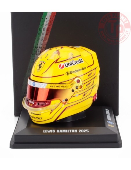 1/5 BELL CASCO HELMET F1 LEWIS HAMILTON TEAM FERRARI HP N 44 SEASON 2025 LSHEL008 CASCHI PILOTI 1/5