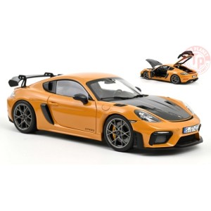 PORSCHE CAYMAN GT4 RS W/WEISSACH 2023 BAHAMA YELLOW PACK 1:18 NV187252 NOREV