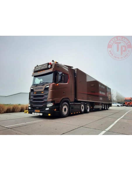 Scania NGS 590 6x2 trekker met 3-assige koeloplegger Jeffrey Lock Transport TEKNO 88975 TEKNO