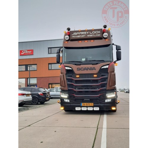 Scania NGS 590 6x2 trekker met 3-assige koeloplegger Jeffrey Lock Transport TEKNO 88975 TEKNO