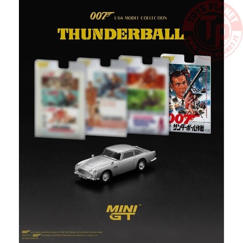 1/64 Aston Martin DB5 Thunderball 007 Series Japanese Blister Packaging MGT00901-007J MINI GT