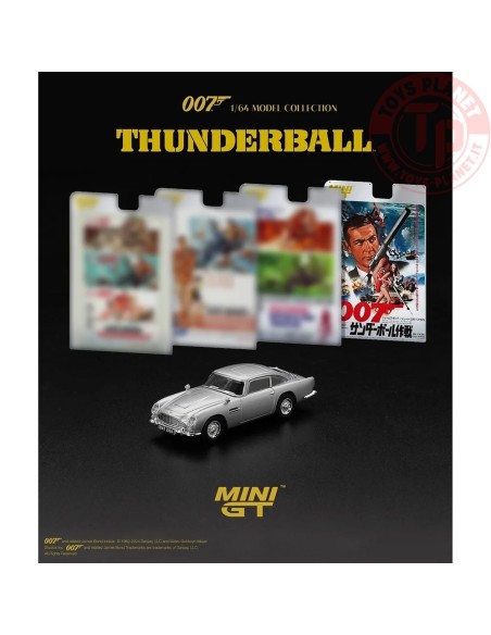 1/64 Aston Martin DB5 Thunderball 007 Series Japanese Blister Packaging MGT00901-007J MINI GT
