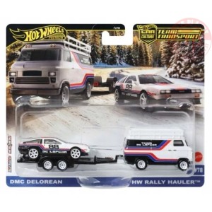 1/64 Team Transport N78 DMC Delorean / HW Rally Hauler HOT WHEELS JBM35 HOT WHEELS