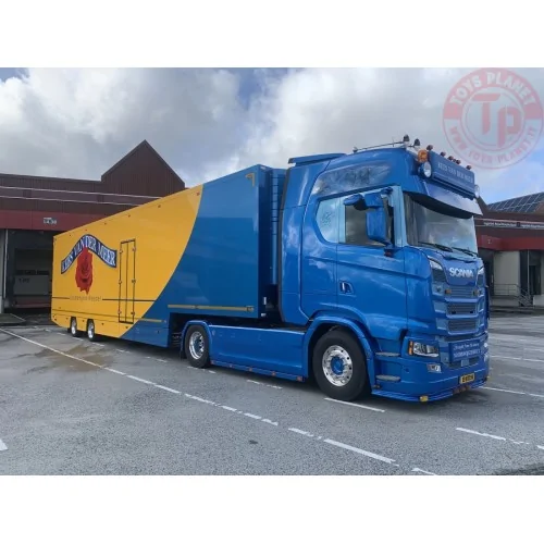 SCANIA S HIGHLINE CS20H 4X2 SEMI BOX TRAILER - 2 AXLE KEES VAN DER MEER WSI 01-4533 WSI MODELS
