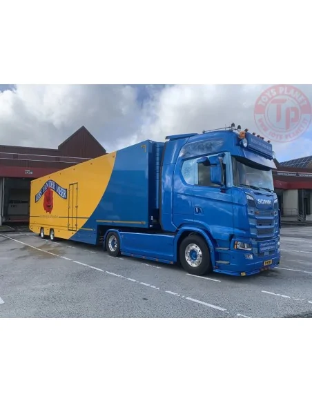 SCANIA S HIGHLINE CS20H 4X2 SEMI BOX TRAILER - 2 AXLE KEES VAN DER MEER WSI 01-4533 WSI MODELS