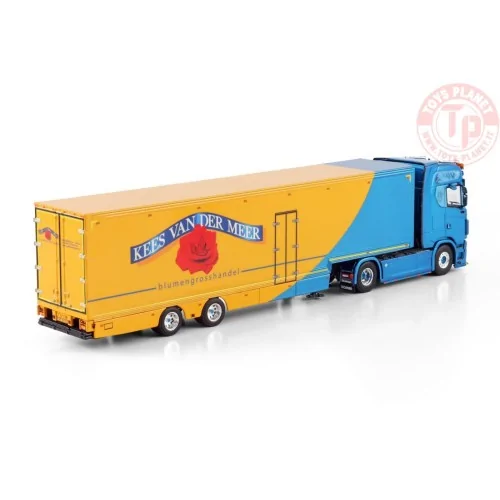 SCANIA S HIGHLINE CS20H 4X2 SEMI BOX TRAILER - 2 AXLE KEES VAN DER MEER WSI 01-4533 WSI MODELS