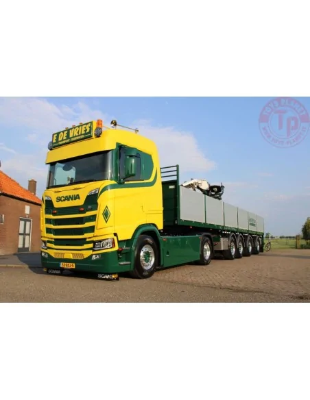 SCANIA S NORMAL CS20N 4X2 BRICK TRAILER - 4 AXLE E. de Vries WSI 01-4663 WSI MODELS