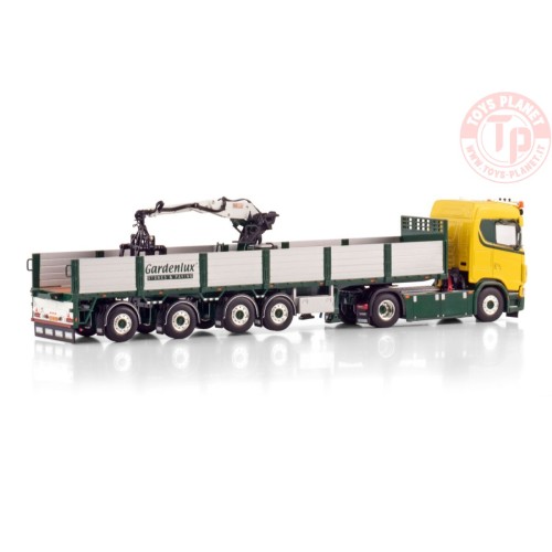 SCANIA S NORMAL CS20N 4X2 BRICK TRAILER - 4 AXLE E. de Vries WSI 01-4663 WSI MODELS