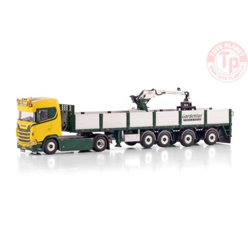 SCANIA S NORMAL CS20N 4X2 BRICK TRAILER - 4 AXLE E. de Vries WSI 01-4663 WSI MODELS