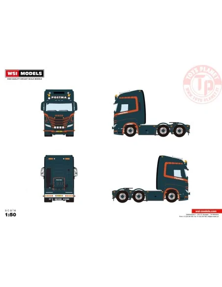 IVECO S-WAY AS HIGH 6X2 TWIN STEER Postma - Grijpskerk WSI 01-4587 WSI MODELS
