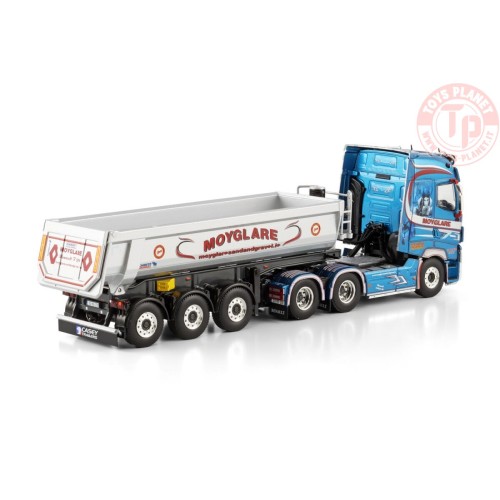 RENAULT TRUCKS T HIGH 6X2 TAG AXLE HALF PIPE TIPPER TRAILER - 3 AXLE MOYGLARE WSI 01-4436 WSI MODELS