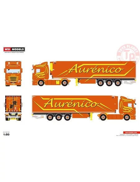 SCANIA S NORMAL CS20N 4X2 REEFER TRAILER - 3 AXLE Aurénico WSI 01-4704 WSI MODELS SCANIA S NORMAL CS20N 4X2 REEFER TRAILER - 3 AXLE Aurénico WSI 01-4704 WSI MODELS