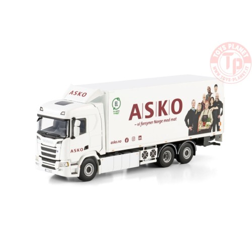 SCANIA R NORMAL CR20N RIGED REEFER TRUCK 6X2 TAG AXLE ASKO WSI 01-4609 WSI MODELS