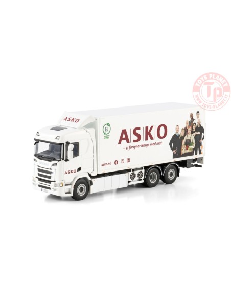 SCANIA R NORMAL CR20N RIGED REEFER TRUCK 6X2 TAG AXLE ASKO WSI 01-4609 WSI MODELS