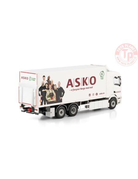 SCANIA R NORMAL CR20N RIGED REEFER TRUCK 6X2 TAG AXLE ASKO WSI 01-4609 WSI MODELS