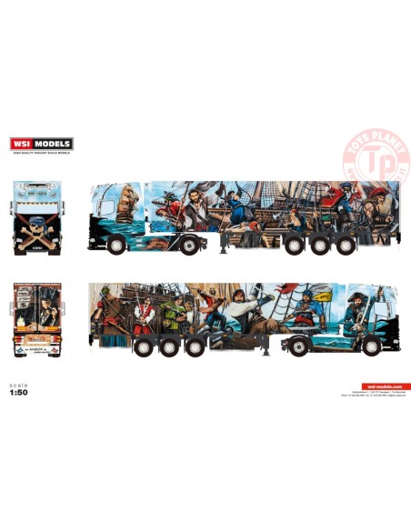 DAF XG+ 4X2 REEFER TRAILER - 3 AXLE Heide Logistik WSI 01-4840 WSI MODELS DAF XG+ 4X2 REEFER TRAILER - 3 AXLE Heide Logistik WSI 01-4840 WSI MODELS