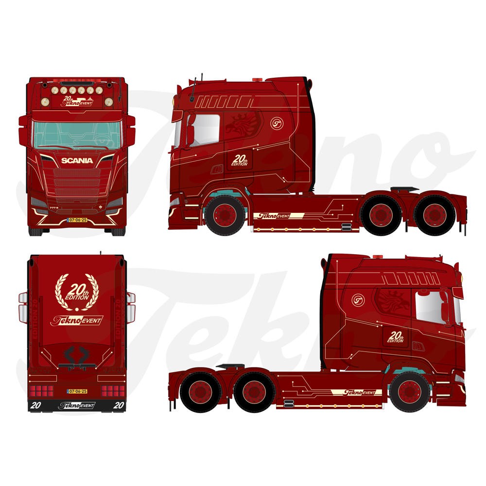 TEKNO 87720 Scania Next Generation Longline 6x4 Tekno Event 2025 11