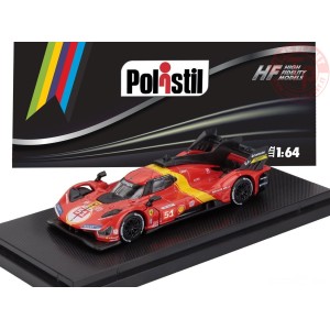 1/64 FERRARI 499P 3.0L TURBO V6 TEAM FERRARI AF CORSE N 51 WINNER 24h LE MANS 2023 PIER GUIDI - CALADO - GIOVINAZZI CON VETRI...