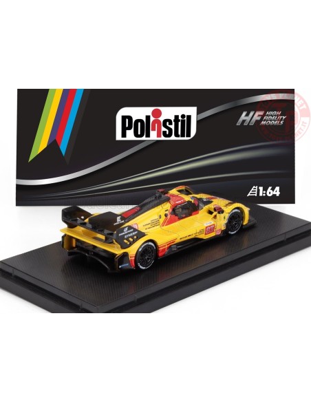 1/64 FERRARI 499P 3.0L TURBO V6 TEAM AF CORSE N 83 24h LE MANS 2024 KUBICA - SHWARTZMAN - YE CON VETRINA POL64FE02072 POLISTIL