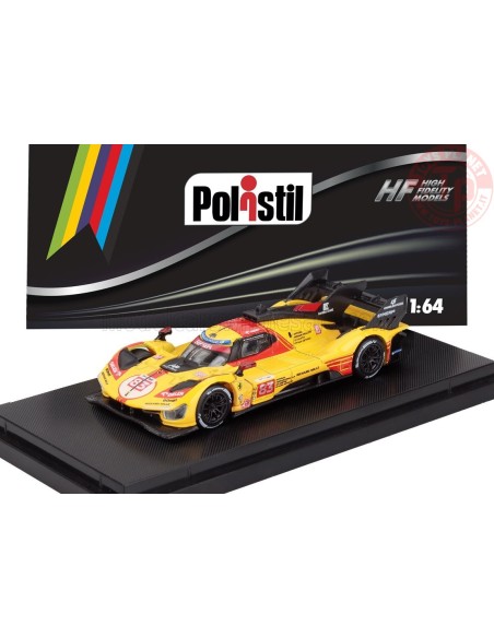 1/64 FERRARI 499P 3.0L TURBO V6 TEAM AF CORSE N 83 24h LE MANS 2024 KUBICA - SHWARTZMAN - YE CON VETRINA POL64FE02072 POLISTIL