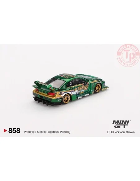 Nissan Silvia S15 LB-Super Silhouette Fausto Racing, green 2024 1:64 MGT00858-L MINI GT