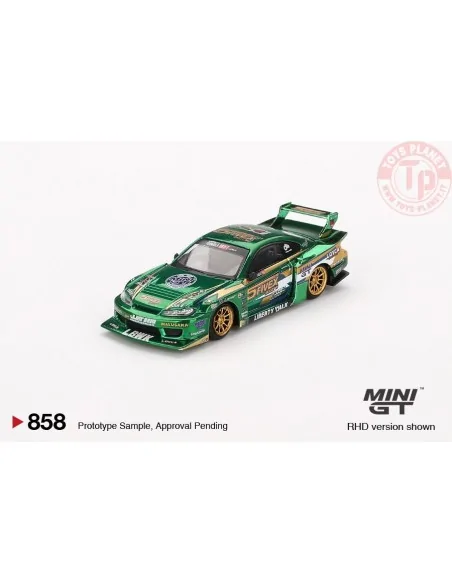 Nissan Silvia S15 LB-Super Silhouette Fausto Racing, green 2024 1:64 MGT00858-L MINI GT