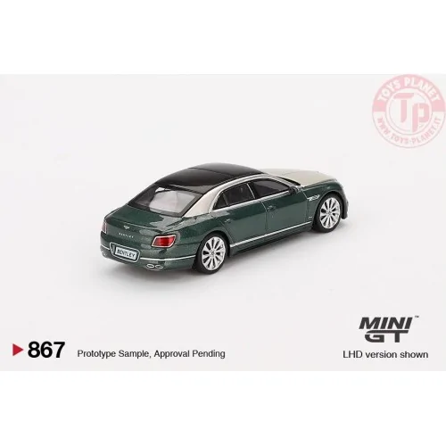 BENTLEY FLYING SPUR WHITE SAND VERDANT 2024 1:64 MGT00867-L Mini Gt