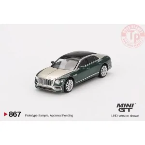 BENTLEY FLYING SPUR WHITE SAND VERDANT 2024 1:64 MGT00867-L Mini Gt