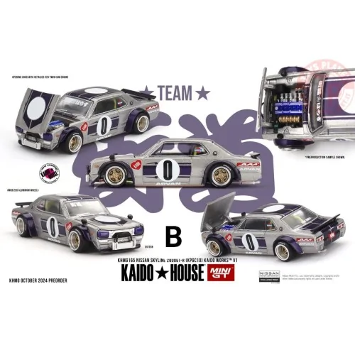 NISSAN SKYLINE GT-R (KPGC10) KAIDO WORKS V1 1969 1:64 KHMG165 MINI GT