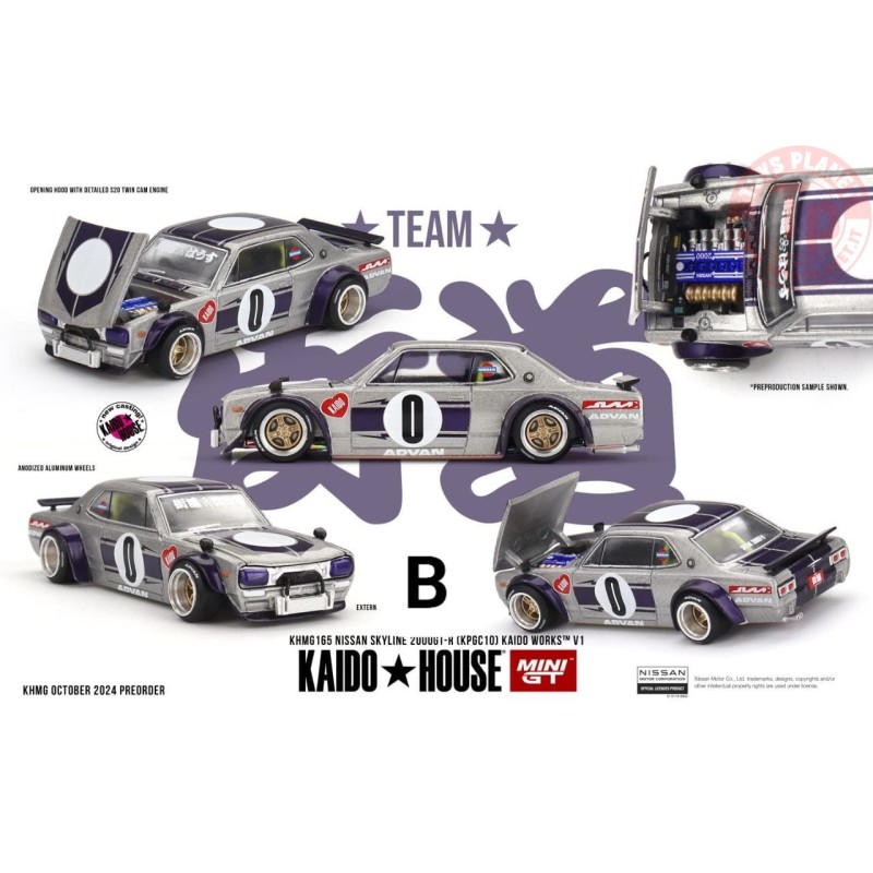 グリモルディ Mini GT Datsun Street 510 Racing V2 1:64 - KHMG131 – CX Models
