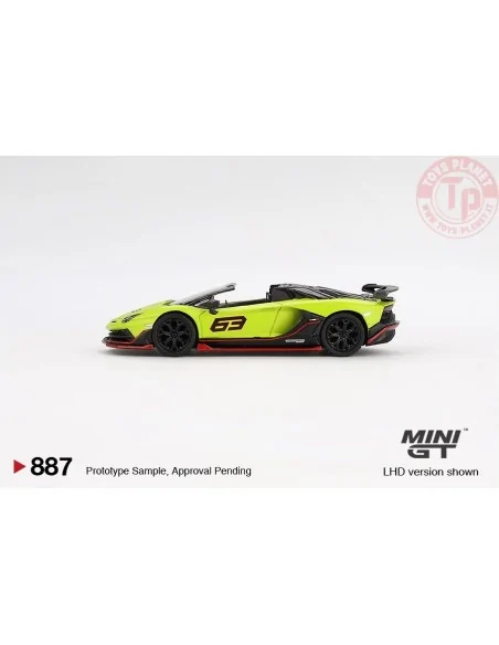 LAMBORGHINI AVENTADOR SVJ 63 ROADSTER VERDE SHOCK 2022 1:64 MGT00887-L Mini Gt