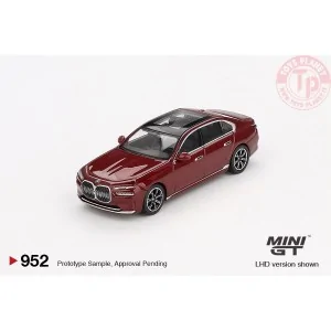 BMW I7 XDRIVE60 AVENTURIN RED 2023 1:64 MGT00952-L Mini Gt