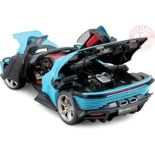 FERRARI DAYTONA SP3 CLOSED ROOF AZZURRO 2022 1:18 BU16912-01636 BURAGO