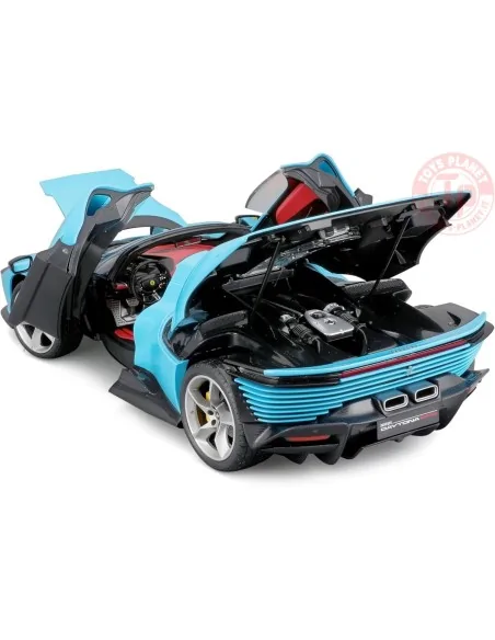 FERRARI DAYTONA SP3 CLOSED ROOF AZZURRO 2022 1:18 BU16912-01636 BURAGO