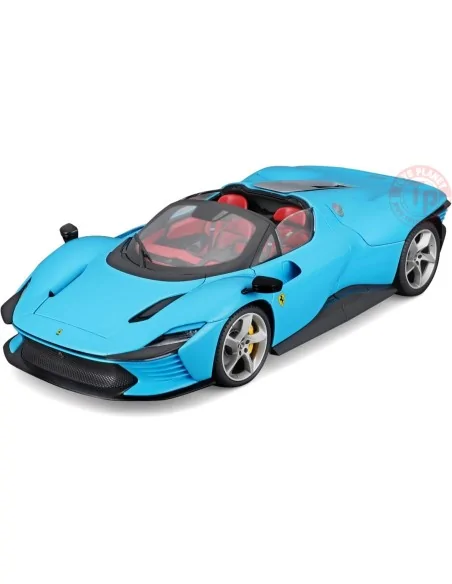 FERRARI DAYTONA SP3 CLOSED ROOF AZZURRO 2022 1:18 BU16912-01636 BURAGO