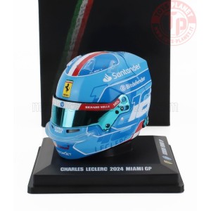 1/5 BELL CASCO HELMET F1 CHARLES LECLERC TEAM FERRARI HP N 16 MIAMI GP 2024 LSHEL002 CASCHI PILOTI 1/5