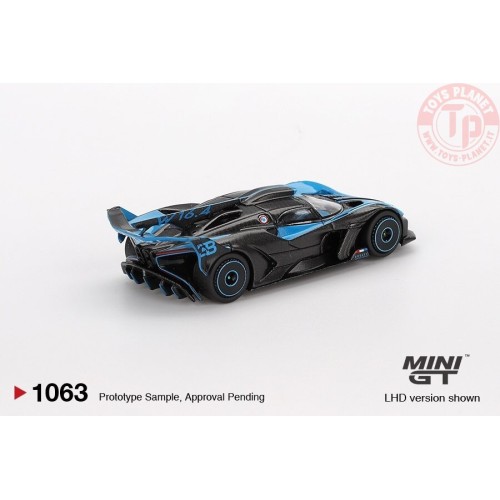 1:64 BUGATTI BOLIDE PRESENTATION BLACK AND BLUE 2024 MGT01063-L MINI GT