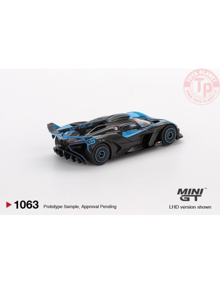 1:64 BUGATTI BOLIDE PRESENTATION BLACK AND BLUE 2024 MGT01063-L MINI GT
