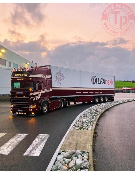 Scania 164G-580 Topline met 3-assige koeloplegger Proline TEKNO 88538 TEKNO