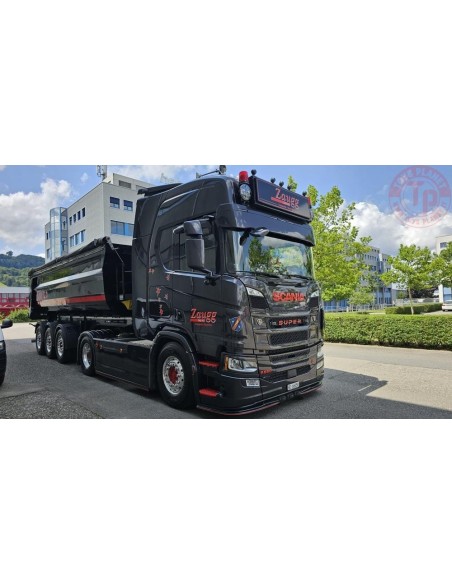 Scania NGR Highline 4x2 trek met 3-as Meiler kip Zaugg TEKNO 87885 TEKNO