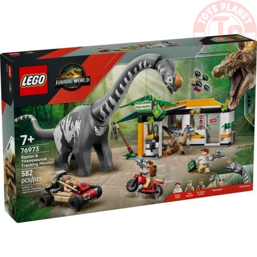 Alla ricerca del Raptor e del Titanosauro LEGO JURASSIC WORLD 76973 LEGO