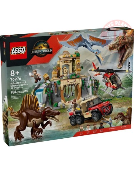 MISSIONE AEREA CON SPINOSAURO E QUETZALCOATLUS LEGO JURASSIC WORLD 76976 LEGO
