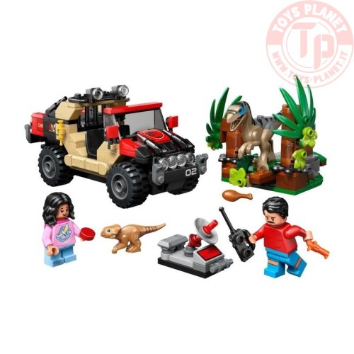 FUGA DAL RAPTOR SUL FUORISTRADA LEGO JURASSIC WORLD 76972 LEGO