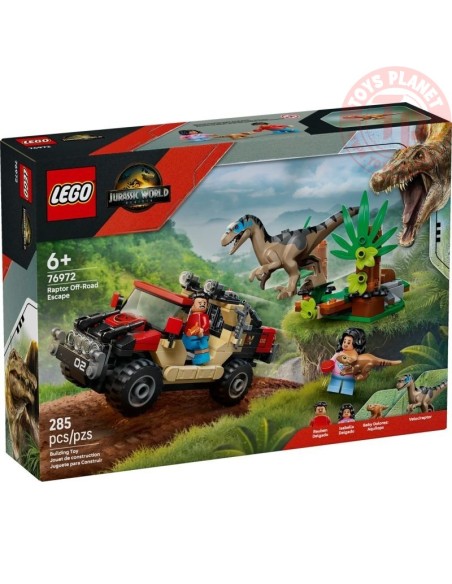 FUGA DAL RAPTOR SUL FUORISTRADA LEGO JURASSIC WORLD 76972 LEGO