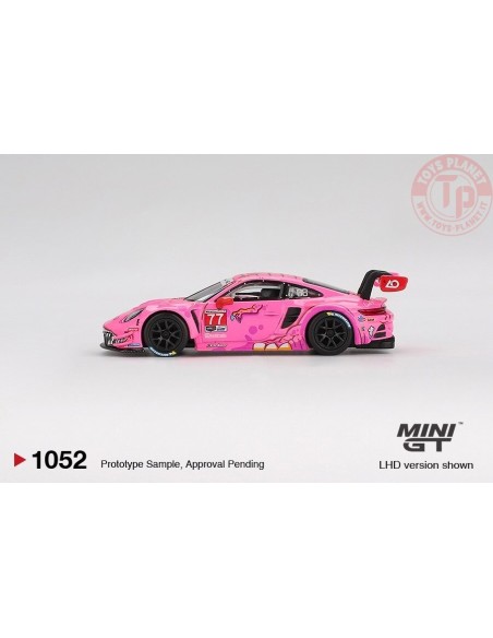 1:64 PORSCHE 911 (992) GT3 R n77 AO RACING ROAD AMERICA 2024 MGT01052-L MINI GT