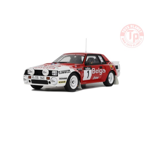 1:18 TOYOTA CELICA TWIN CAM WHITE J. KANKKUNEN HASPENGOUW RALLY 1985 OT1143 OTTOMOBILE