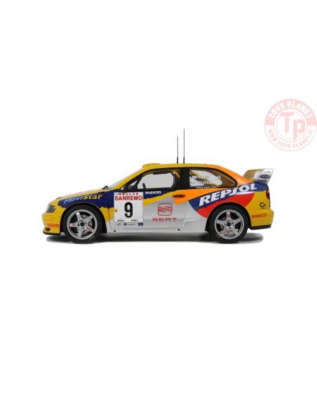 1:18 SEAT CORDOBA EVO 2 WRC YELLOW H. ROVANPERA SAN REMO 1999 OT483 OTTOMOBILE 1:18 SEAT CORDOBA EVO 2 WRC YELLOW H. ROVANPERA SAN REMO 1999 OT483 OTTOMOBILE