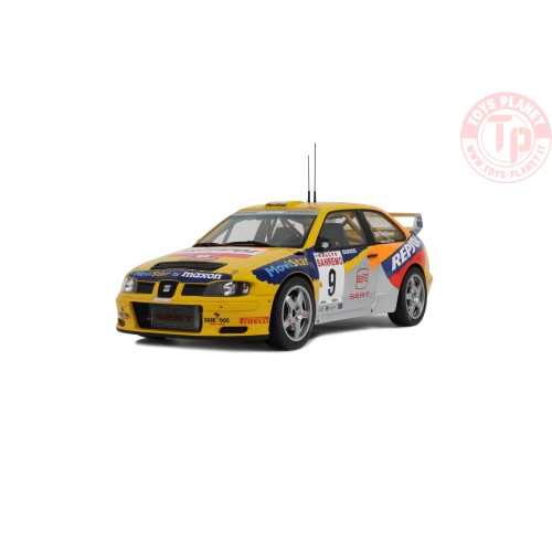 1:18 SEAT CORDOBA EVO 2 WRC YELLOW H. ROVANPERA SAN REMO 1999 OT483 OTTOMOBILE